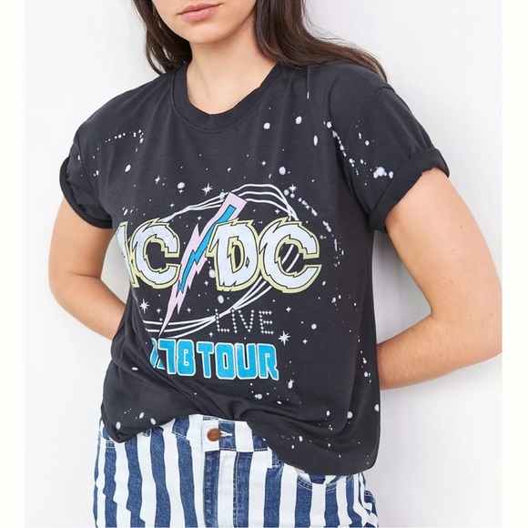 Anthropologie Tops - Anthropologie Women’s AC/DC Graphic Band Tee Size Small